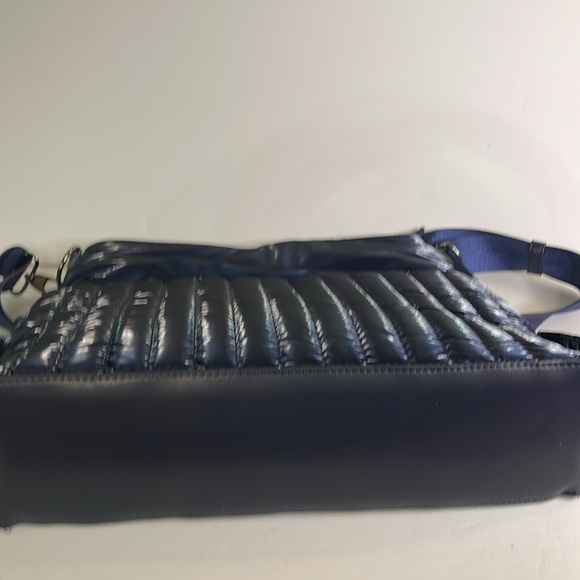 Sondra Roberts Squared Quilted Crossbody Bag - Navy Blue - Picture 10 of 10